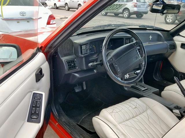 1FACP44E8NF166329 - 1992 FORD MUSTANG LX RED photo 9