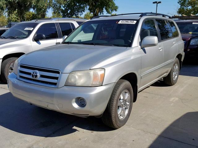 JTEDP21A460103989 - 2006 TOYOTA HIGHLANDER SILVER photo 2