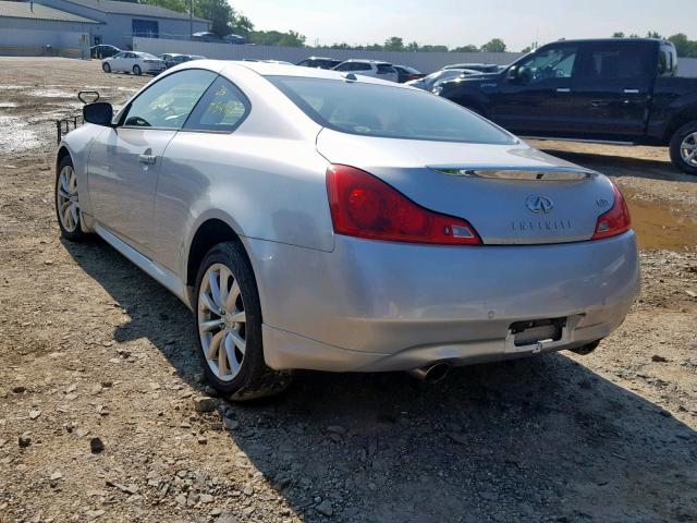 JN1CV6EL1CM471840 - 2012 INFINITI G37 SILVER photo 3