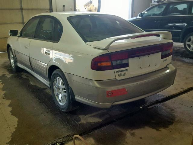 4S3BE686347202656 - 2004 SUBARU LEGACY OUT WHITE photo 3