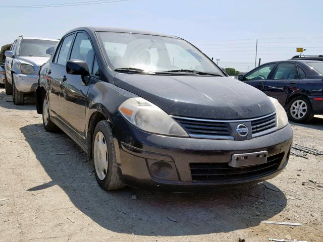 3N1BC11E49L436918 - 2009 NISSAN VERSA S BLACK photo 1