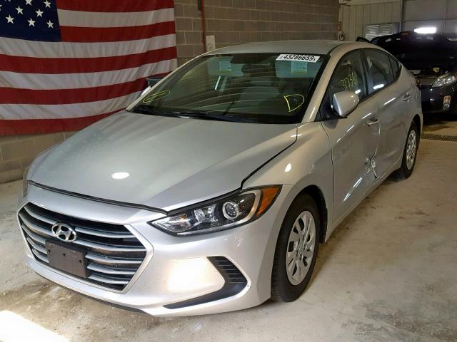 5NPD74LF0JH310609 - 2018 HYUNDAI ELANTRA SE SILVER photo 2