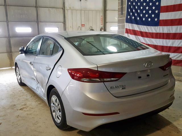 5NPD74LF0JH310609 - 2018 HYUNDAI ELANTRA SE SILVER photo 3