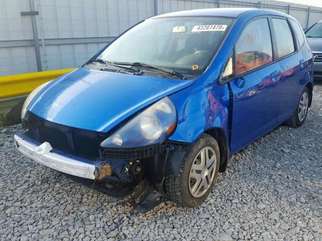 JHMGD37458S043521 - 2008 HONDA FIT BLUE photo 2