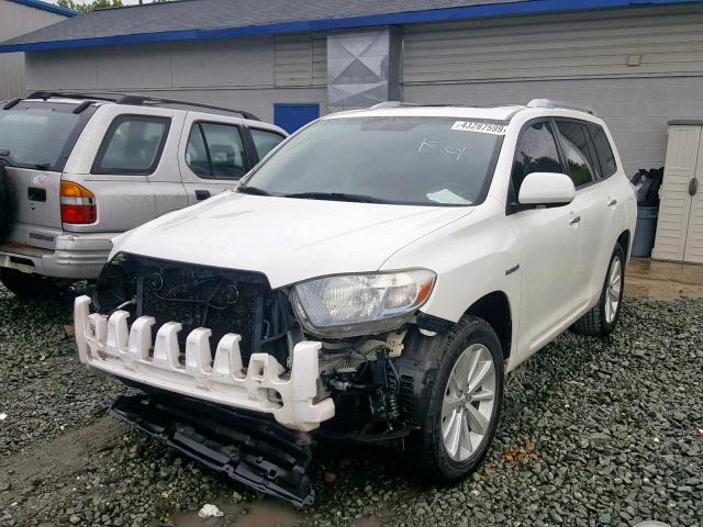 JTEJW3EH4A2044989 - 2010 TOYOTA HIGHLANDER WHITE photo 2