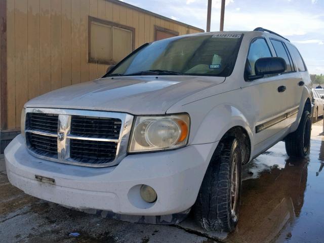 1D8HB48P47F584062 - 2007 DODGE DURANGO SL WHITE photo 2