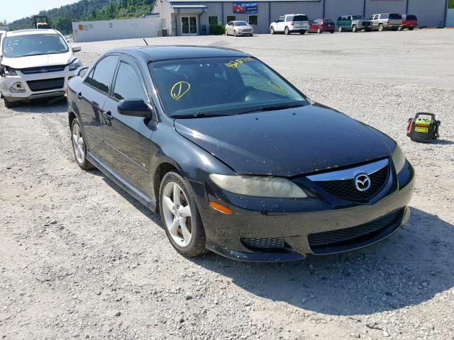 1YVHP80D555M21670 - 2005 MAZDA 6 S BLACK photo 1