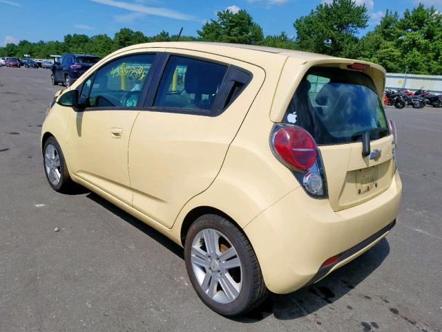 KL8CB6S92DC584775 - 2013 CHEVROLET SPARK LS YELLOW photo 3