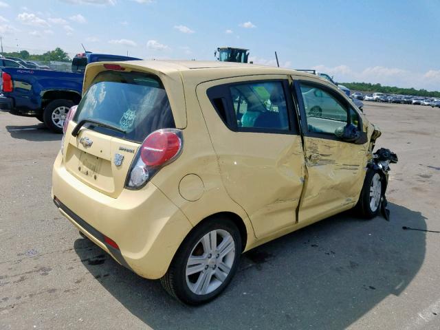 KL8CB6S92DC584775 - 2013 CHEVROLET SPARK LS YELLOW photo 4