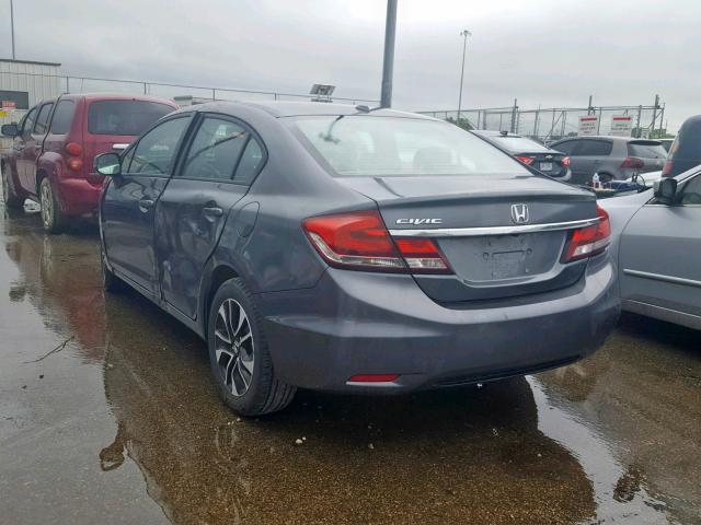 19XFB2F92DE014260 - 2013 HONDA CIVIC EXL 灰色 照片 3