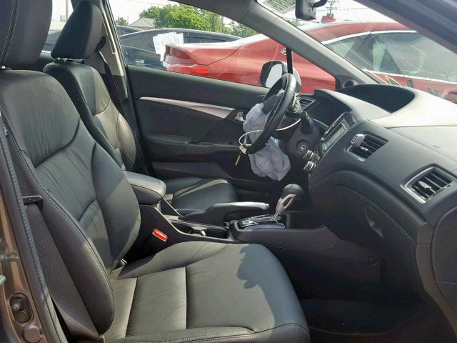 19XFB2F92DE014260 - 2013 HONDA CIVIC EXL 灰色 照片 5