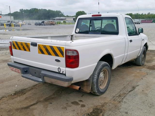 1FTYR10D03PB75040 - 2003 FORD RANGER WHITE photo 4