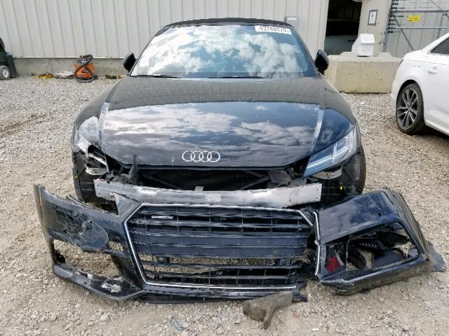 TRUT5CFV1G1002336 - 2016 AUDI TT BLACK photo 9