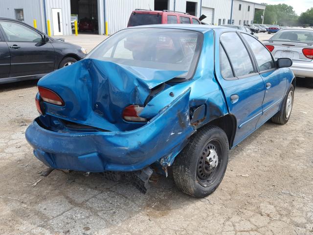 1G1JF5248T7285678 - 1996 CHEVROLET CAVALIER L GREEN photo 4