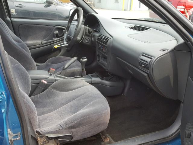 1G1JF5248T7285678 - 1996 CHEVROLET CAVALIER L GREEN photo 5