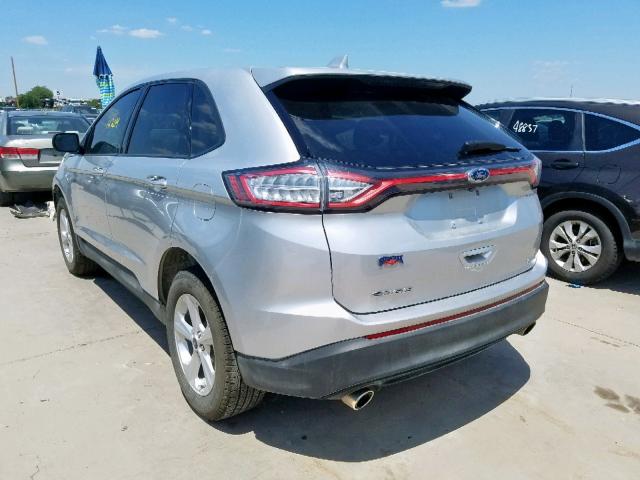 2FMPK3G91JBC31693 - 2018 FORD EDGE SE SILVER photo 3