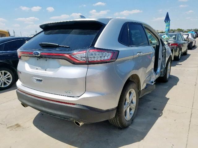 2FMPK3G91JBC31693 - 2018 FORD EDGE SE SILVER photo 4