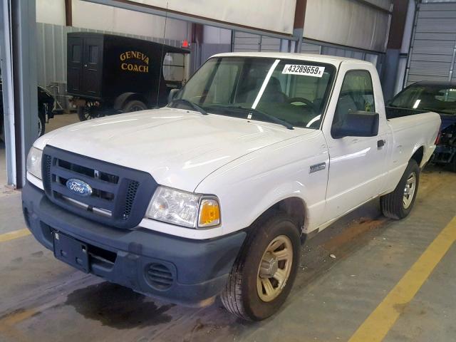 1FTYR10D99PA62552 - 2009 FORD RANGER WHITE photo 2