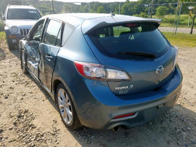 JM1BL1H58A1187683 - 2010 MAZDA 3 S BLUE photo 3