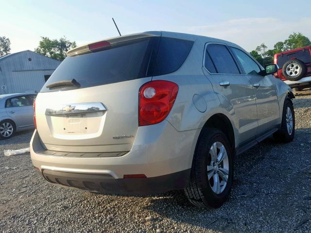 2GNALAEK6F6103037 - 2015 CHEVROLET EQUINOX LS SILVER photo 4