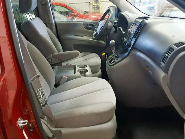 KNDMG4C78C6459548 - 2012 KIA SEDONA LX RED photo 5