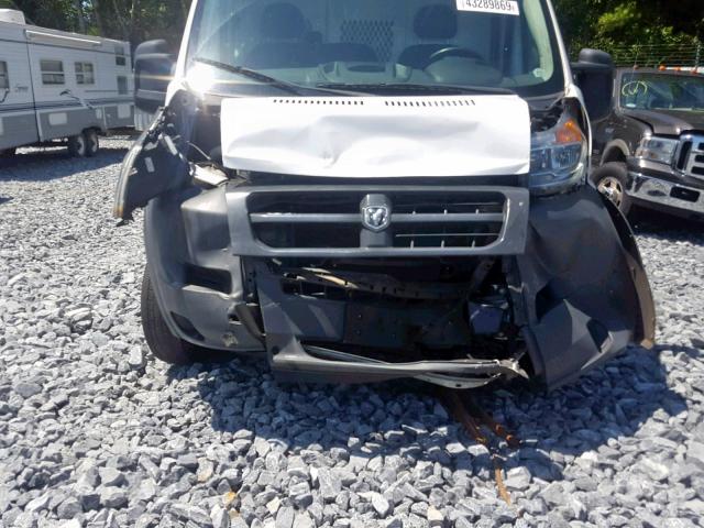 3C6TRVCG8EE114374 - 2014 RAM PROMASTER WHITE photo 9