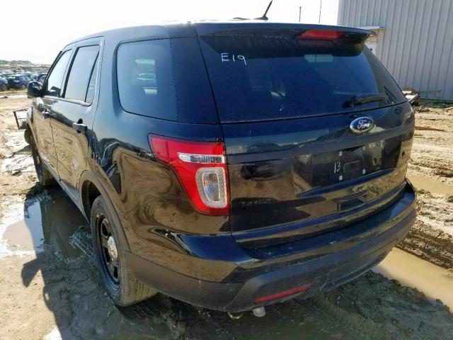 1FM5K8AR7EGA24012 - 2014 FORD EXPLORER P BLACK photo 3