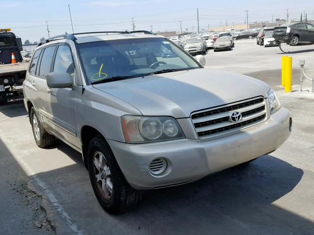 JTEGF21AX30081041 - 2003 TOYOTA HIGHLANDER WHITE photo 1