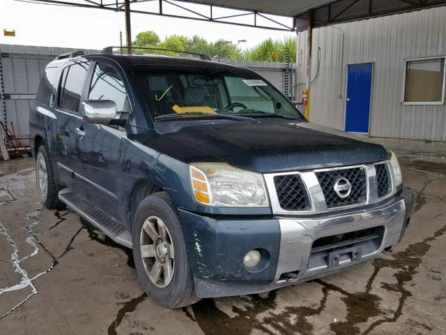 5N1AA08B04N708549 - 2004 NISSAN ARMADA SE BLUE photo 1