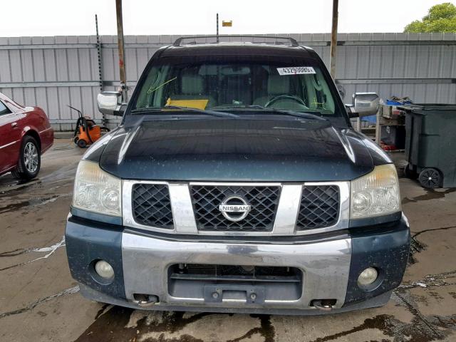 5N1AA08B04N708549 - 2004 NISSAN ARMADA SE BLUE photo 9