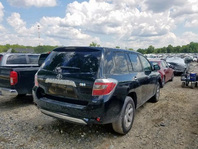 JTEEW41A482007371 - 2008 TOYOTA HIGHLANDER BLACK photo 4