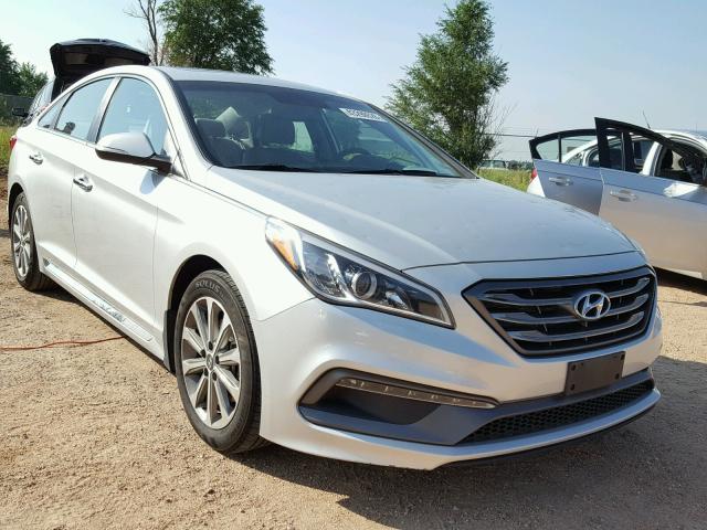 5NPE34AF9GH310765 - 2016 HYUNDAI SONATA SPO SILVER photo 1