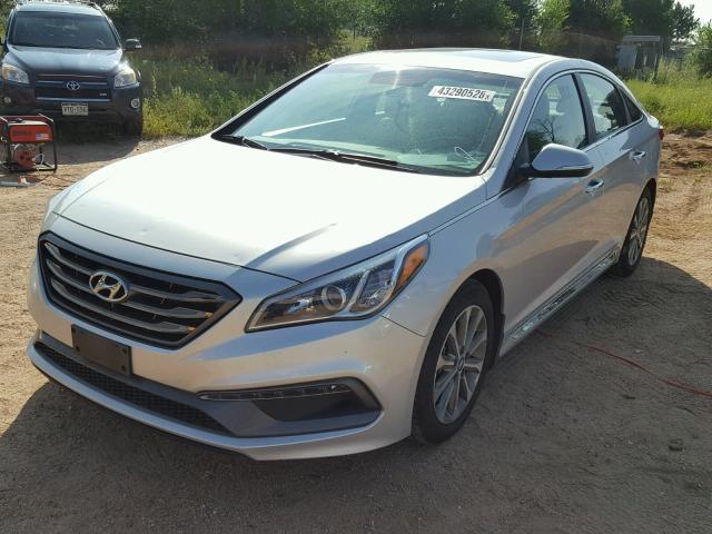 5NPE34AF9GH310765 - 2016 HYUNDAI SONATA SPO SILVER photo 2