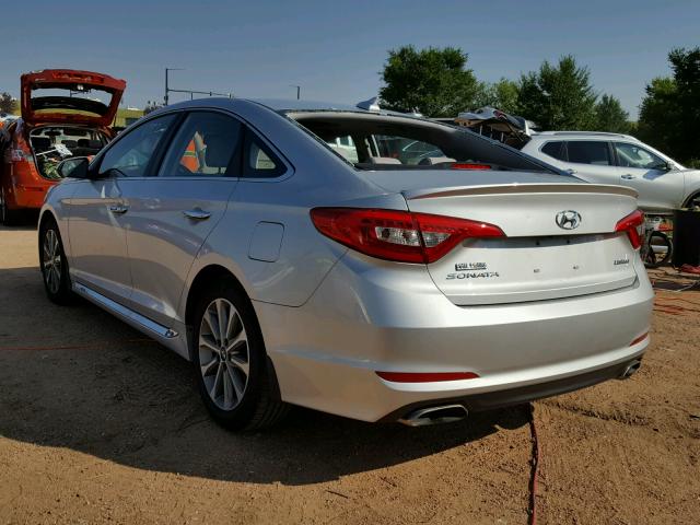 5NPE34AF9GH310765 - 2016 HYUNDAI SONATA SPO SILVER photo 3