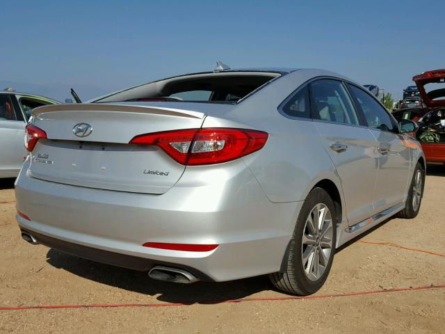 5NPE34AF9GH310765 - 2016 HYUNDAI SONATA SPO SILVER photo 4