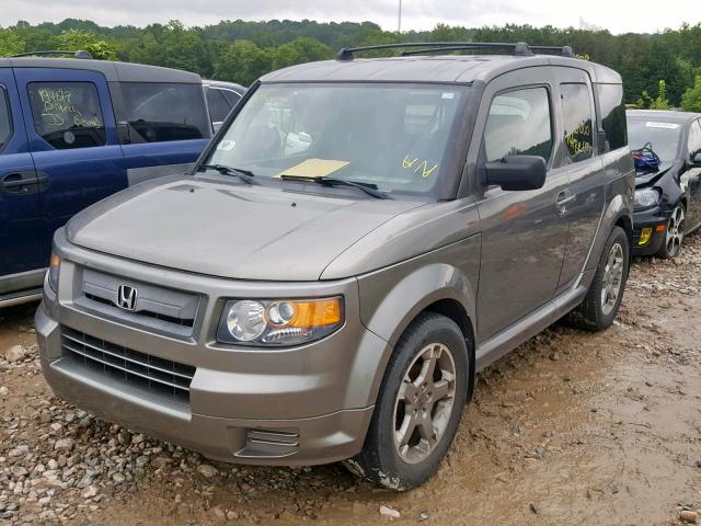 5J6YH18927L011220 - 2007 HONDA ELEMENT SC GRAY photo 2