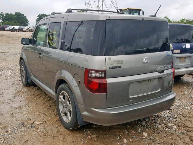 5J6YH18927L011220 - 2007 HONDA ELEMENT SC GRAY photo 3