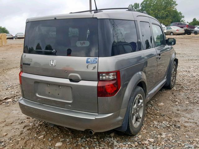 5J6YH18927L011220 - 2007 HONDA ELEMENT SC GRAY photo 4