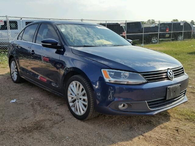 3VWLL7AJ4EM406188 - 2014 VOLKSWAGEN JETTA TDI BLUE photo 1