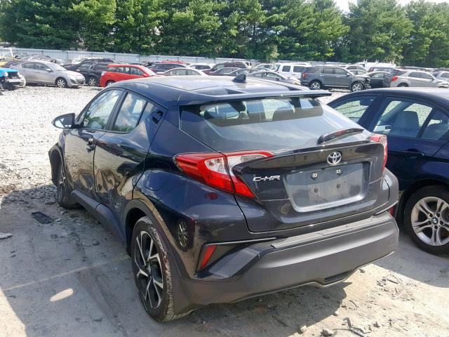 NMTKHMBX9JR022689 - 2018 TOYOTA C-HR XLE BLACK photo 3