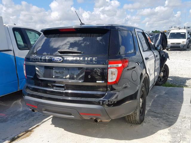 1FM5K8AR7EGA70990 - 2014 FORD EXPLORER P BLACK photo 4