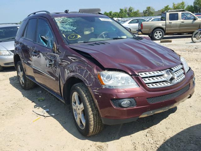 4JGBB86E68A303788 - 2008 MERCEDES-BENZ ML 350 MAROON photo 1