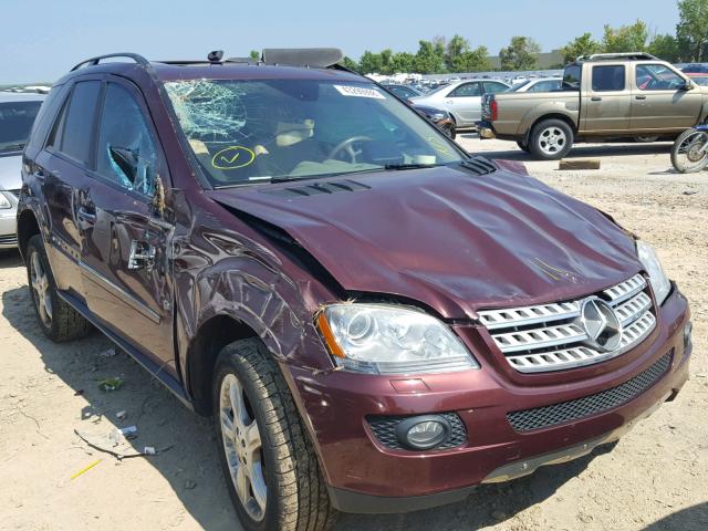 4JGBB86E68A303788 - 2008 MERCEDES-BENZ ML 350 MAROON photo 9