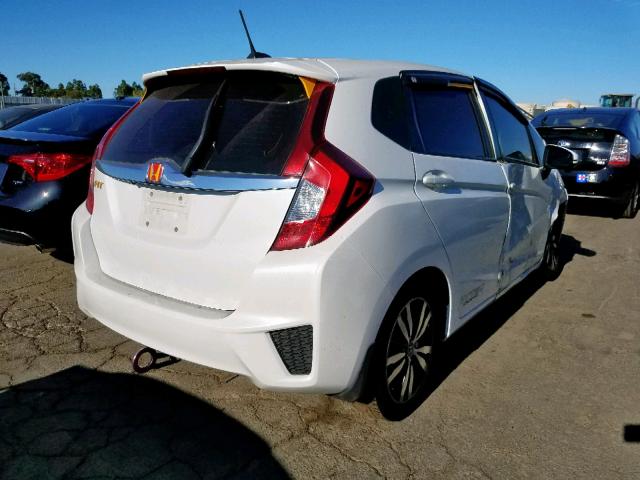 3HGGK5H82FM727826 - 2015 HONDA FIT EX WHITE photo 4