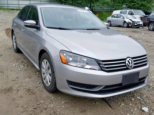 1VWAP7A34DC148266 - 2013 VOLKSWAGEN PASSAT S GRAY photo 1