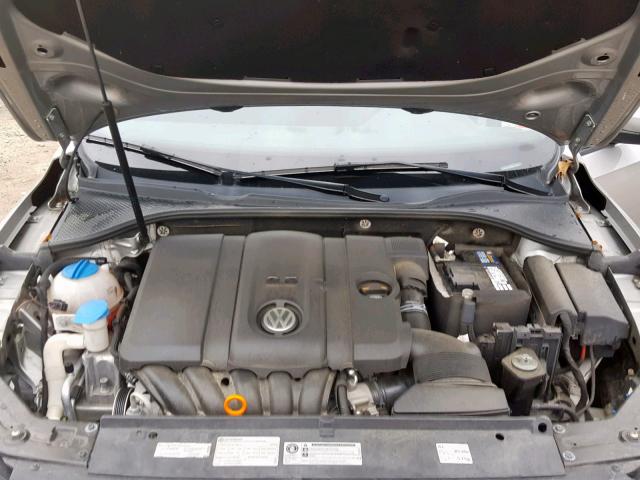 1VWAP7A34DC148266 - 2013 VOLKSWAGEN PASSAT S GRAY photo 7