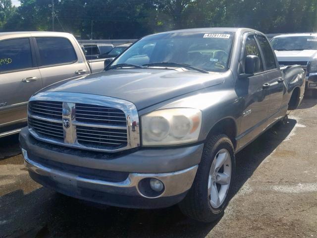 1D7HA18N48J180147 - 2008 DODGE RAM 1500 S GRAY photo 2