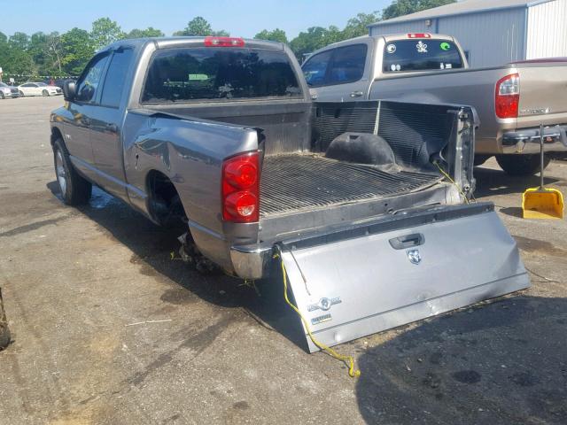 1D7HA18N48J180147 - 2008 DODGE RAM 1500 S GRAY photo 3