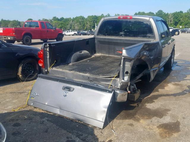 1D7HA18N48J180147 - 2008 DODGE RAM 1500 S GRAY photo 4