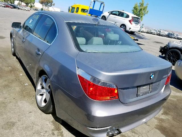 WBANA53515B862787 - 2005 BMW 525 I SILVER photo 3